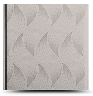 การออกแบบสีที่นิยม แผ่น PVC สําหรับเพดานและผนัง คลื่น พิมพ์ Pvc ห้องน้ํา แผ่นผนัง แผ่นกันน้ํา