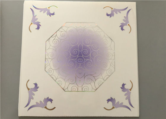 595*595mm กระเบื้องเพดาน สะอาดต่อสิ่งแวดล้อม โมเดิร์น ไฟลวดเพดานแขวนสําหรับคาร์พอร์ต / คาร์เรจ / ห้องน้ํา