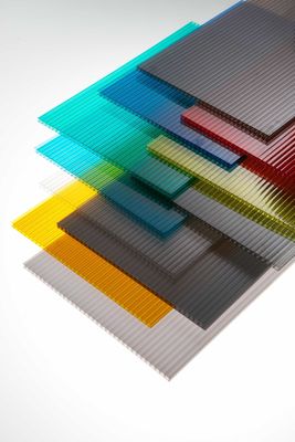 SGS อนุมัติแผ่นโพลีคาร์บอเนต 6mm, Lexan Polycarbonate Sheet UV Protection