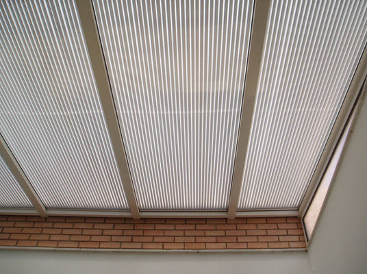 พานหลังคาพอลิการ์บอเนตแบบคลื่นใสที่กําหนดเอง วัสดุ Bayer / GE การรับประกัน 10 ปี หลังคาพอลิการ์บอเนตแบบโปร่งใส