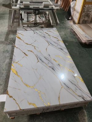 4*8fts Popular Color Uv Pvc Marble Sheet Decorative Wall Panel Easy Install