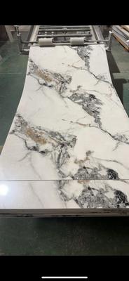 2.8mm Modern PVC uv marble sheets Easy Install SPC Wall Panel Luxury For Interior Decorative