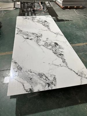 2.8mm Modern PVC uv marble sheets Easy Install SPC Wall Panel Luxury For Interior Decorative
