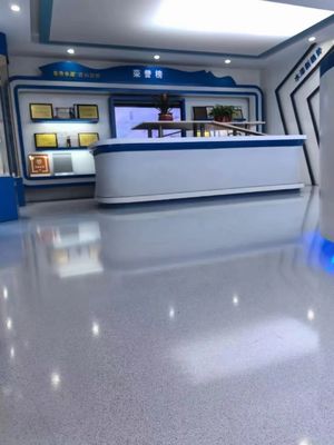 Mirror Marble Effect Epoxy Floor Coating Wear Resistant Durable Floor Paint Colored Sand Floor Coating Epoxy