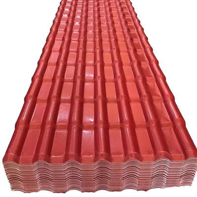 ASA Coating Colonial Tejas PVC UPVC roofing sheets วัสดุอาคาร หลังคาภายนอก PVC สเปน