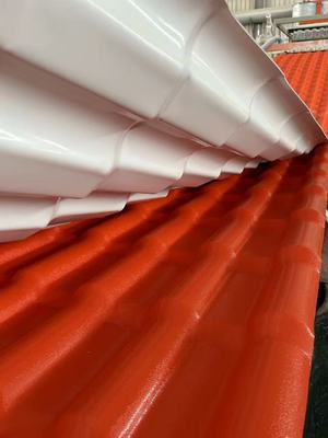 ASA UPVC Roofing Tiles ชุดหลังคาพลาสติกที่นิยม